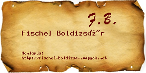 Fischel Boldizsár névjegykártya